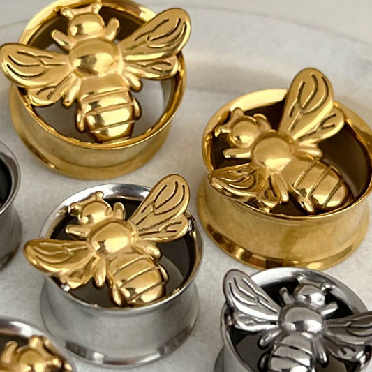 Bee Steel Tunnels | Double Flare - DustyJewelz