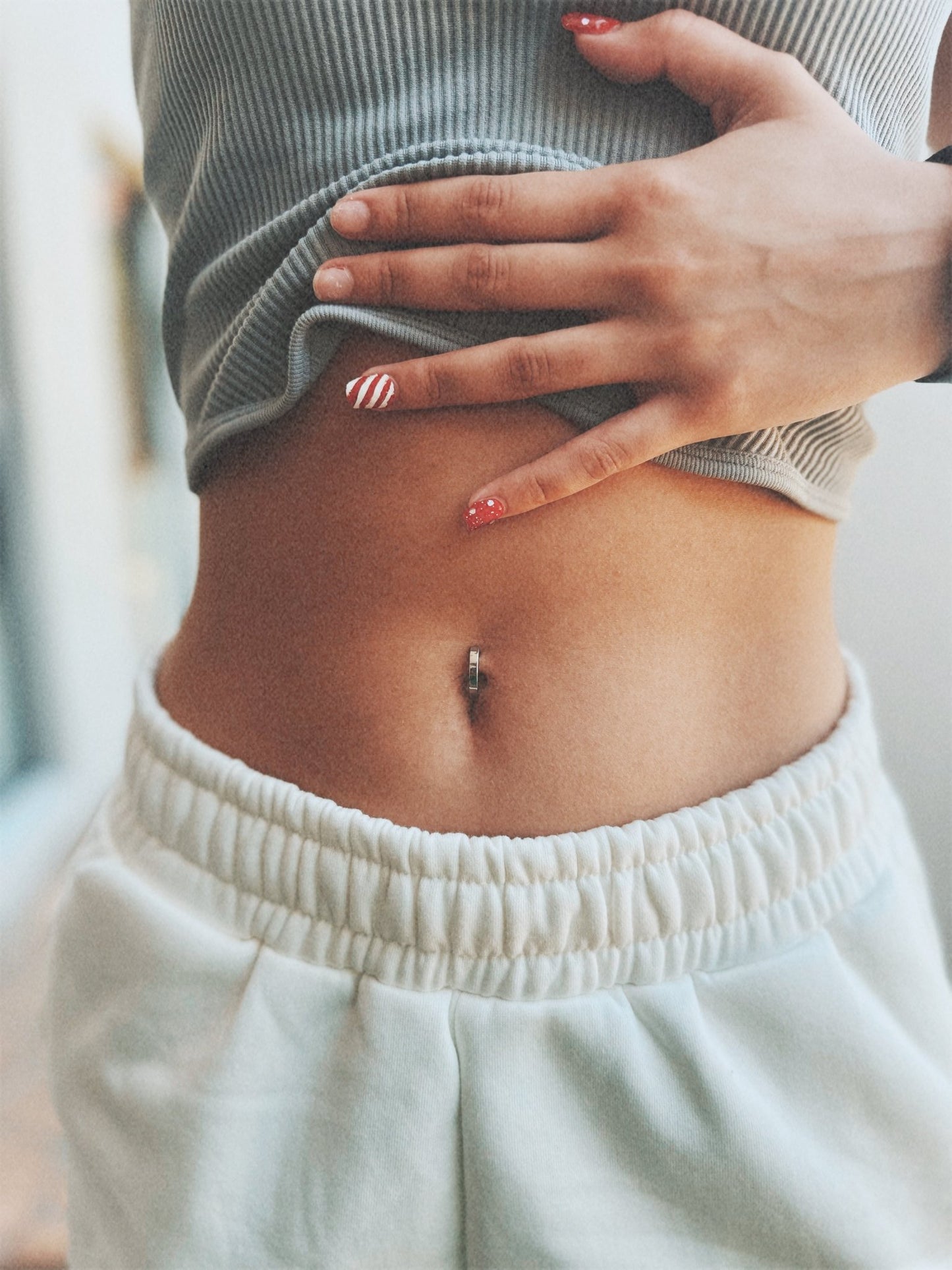 Belly Button Clicker | Surgical Steel | Crystals | Sleeper Navel Ring - DustyJewelz