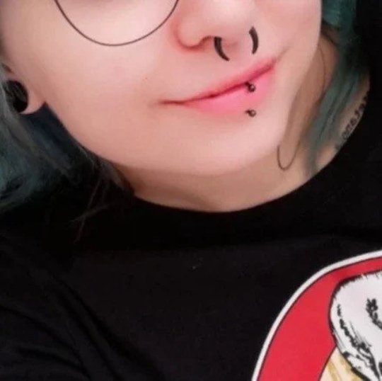 Black Buffalo Horn Septum Pincher | Acrylic Crescent Taper - DustyJewelz