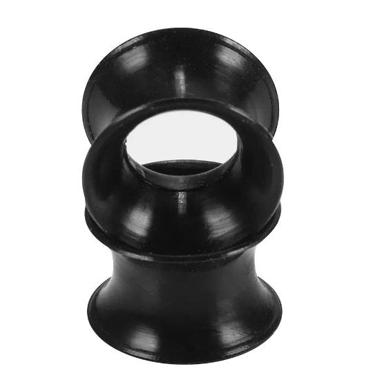 Black Silicone Ear Skins | Flexible Tunnels - DustyJewelz