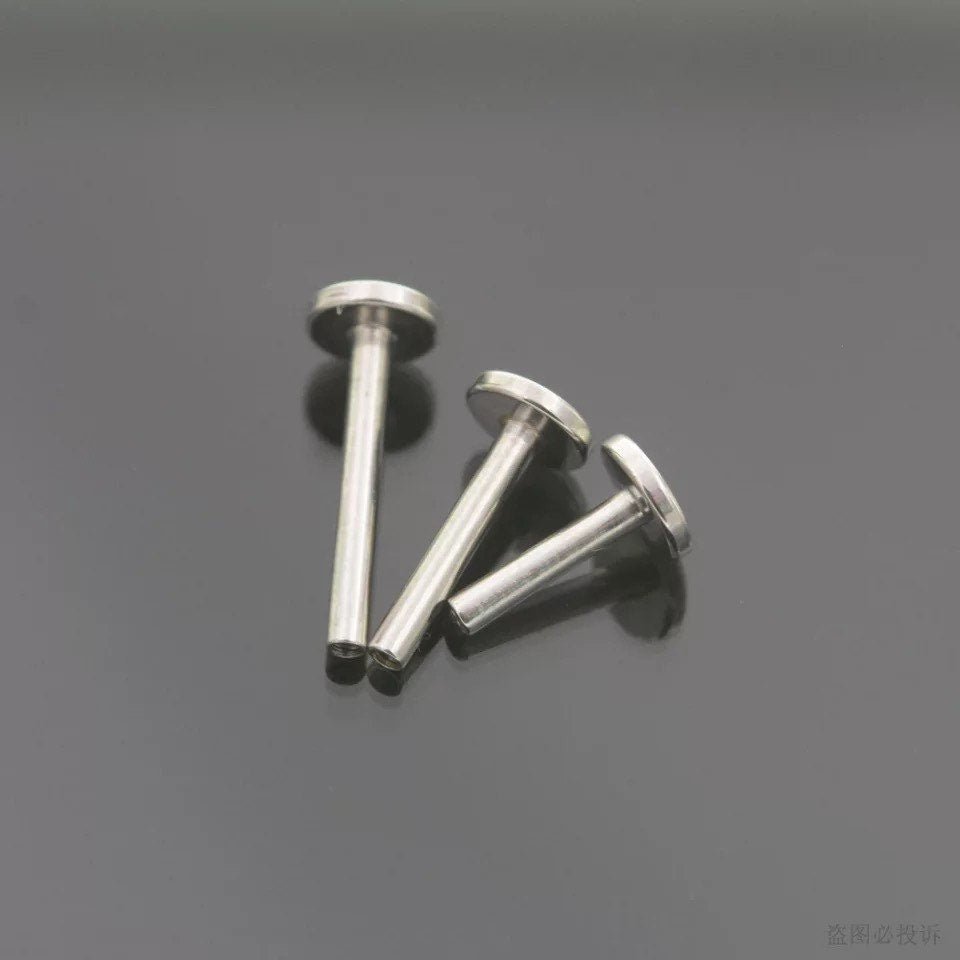 Body Piercing Jewellery Parts | Labret Rod Internally Threaded | Medusa | Monroe | Nostril - DustyJewelz