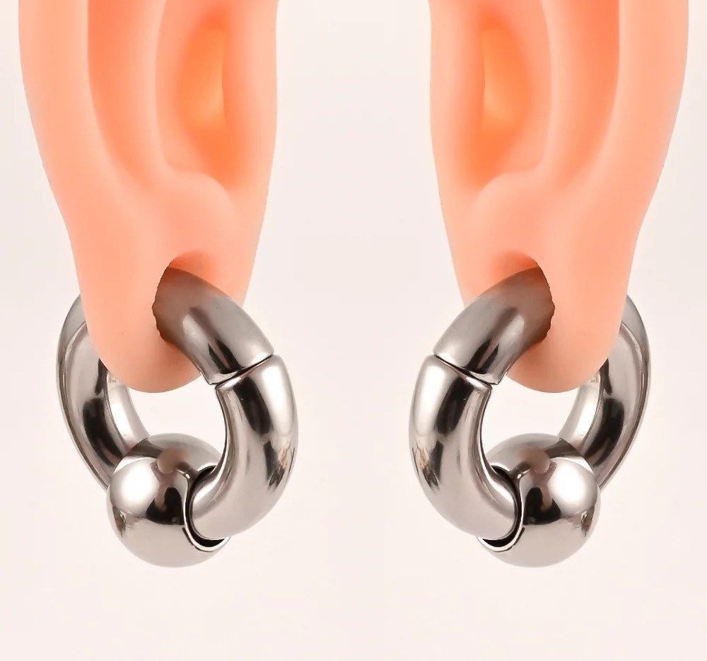 Circle Ear Weights | BCR Magnetic Closure - DustyJewelz