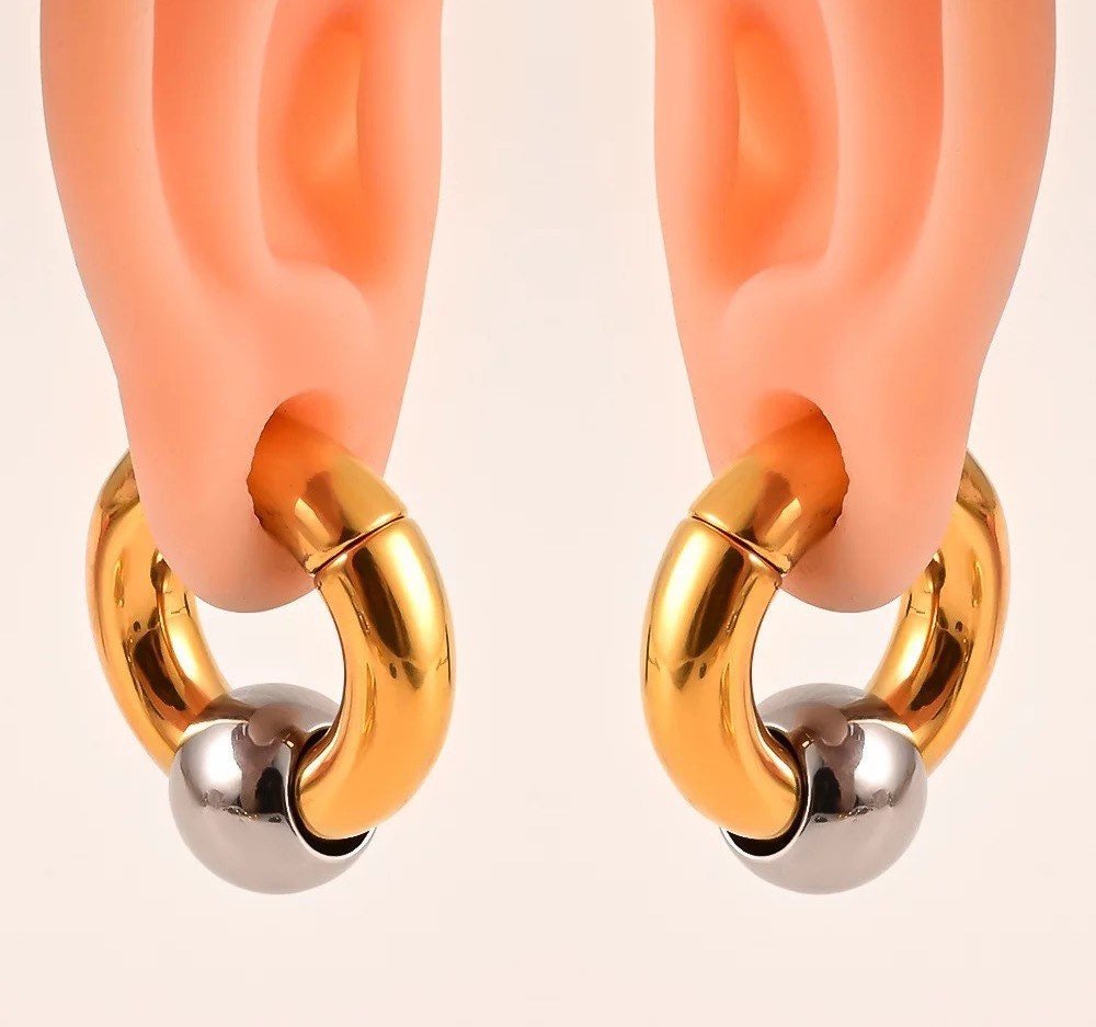 Circle Ear Weights | BCR Magnetic Closure - DustyJewelz