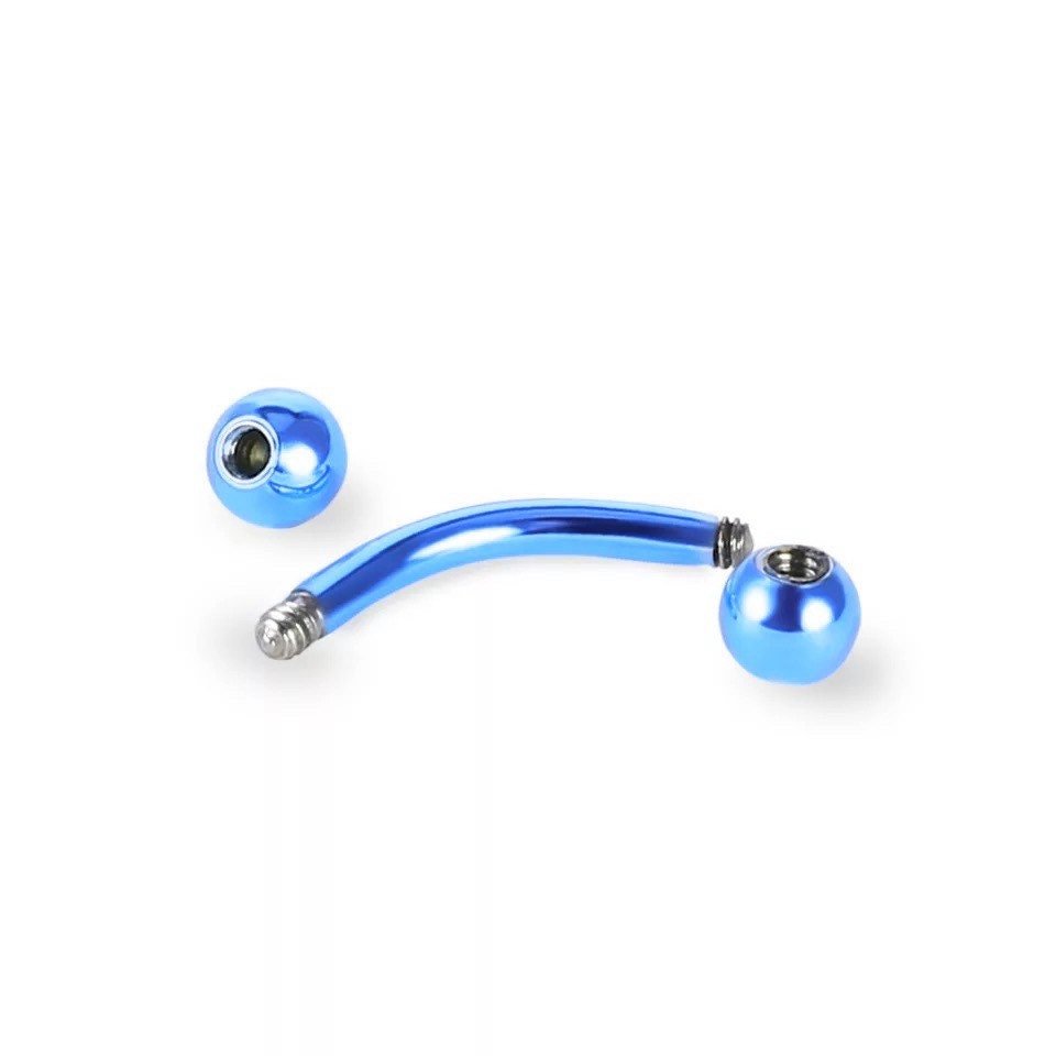 Classic Curved Barbell | Vertical Labret - DustyJewelz