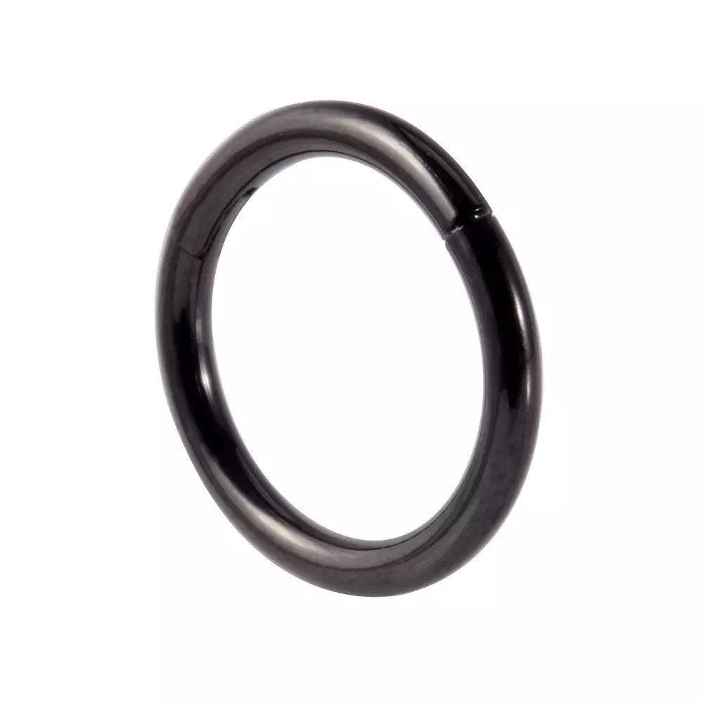 Classic Hinged Piercing Ring | Titanium |20G, 18G, 16G, 14G - DustyJewelz