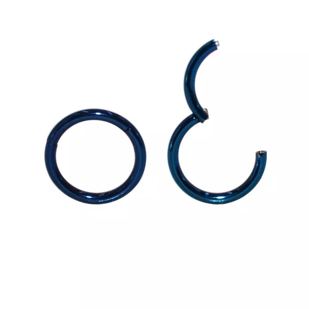Classic Hinged Piercing Ring | Titanium |20G, 18G, 16G, 14G - DustyJewelz
