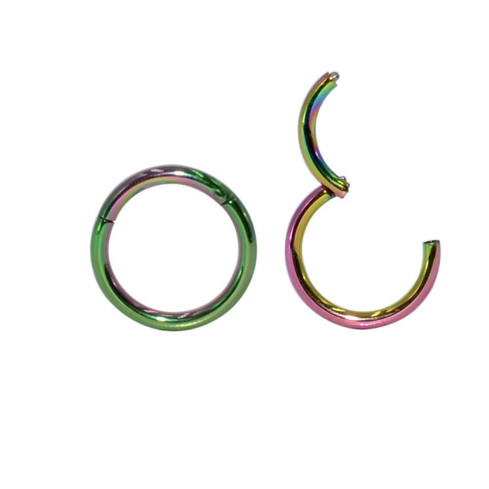 Classic Hinged Piercing Ring | Titanium |20G, 18G, 16G, 14G - DustyJewelz