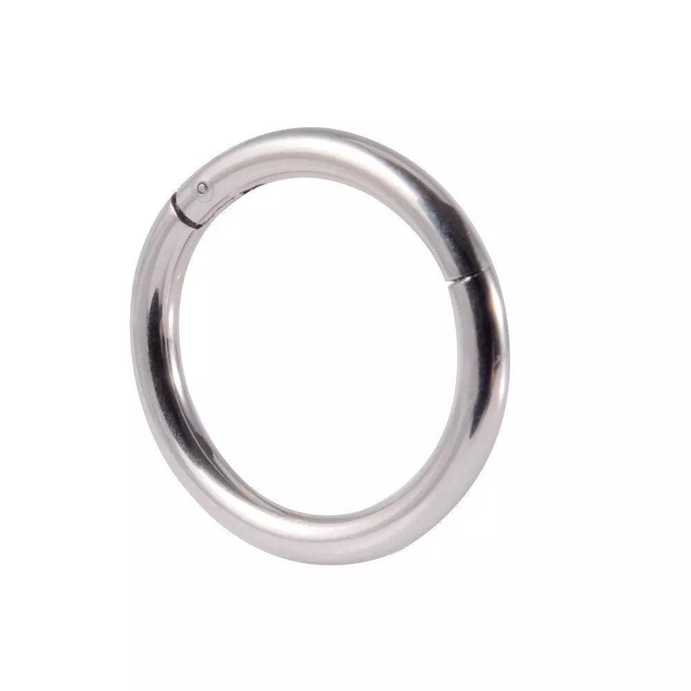 Classic Hinged Piercing Ring | Titanium |20G, 18G, 16G, 14G - DustyJewelz