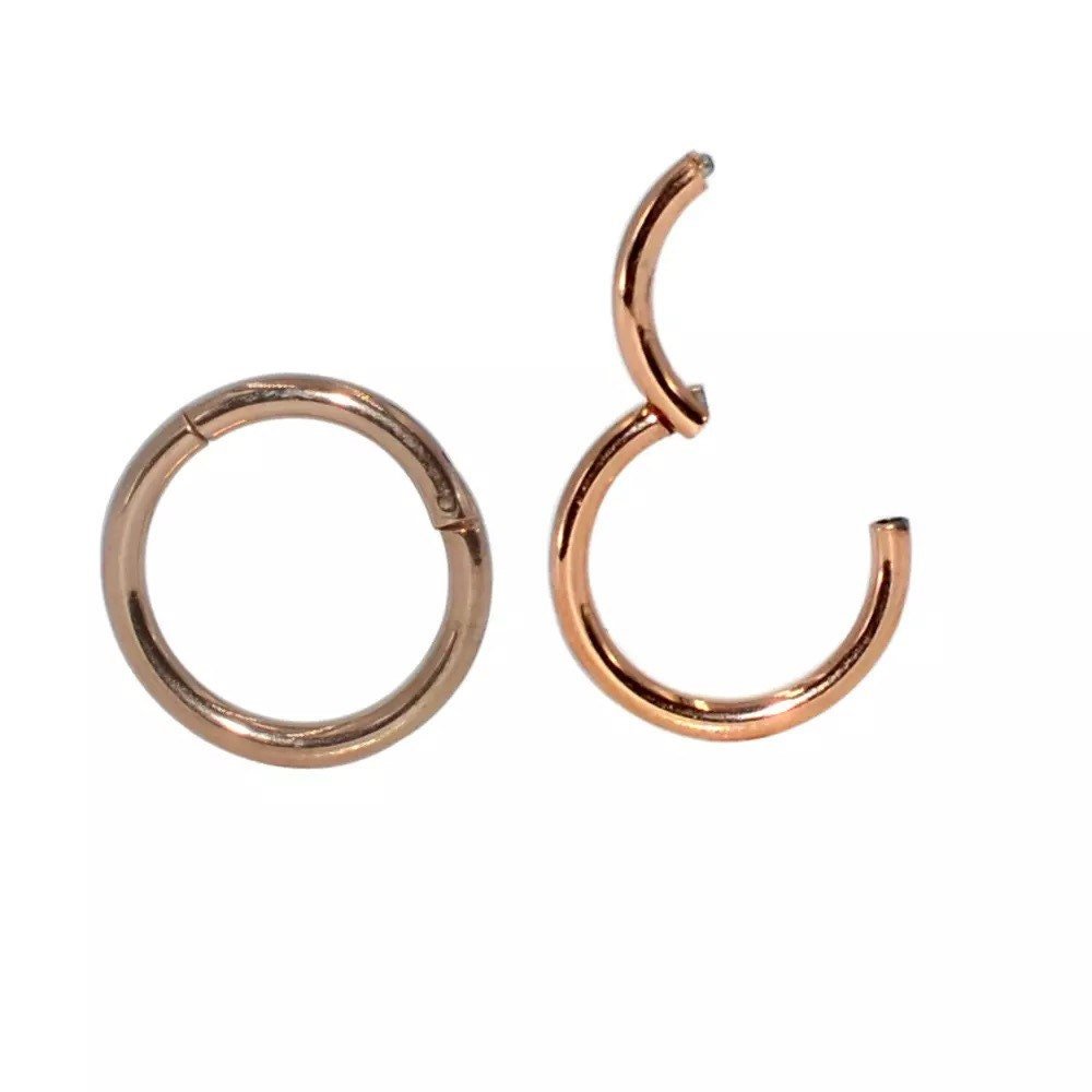Classic Hinged Piercing Ring | Titanium |20G, 18G, 16G, 14G - DustyJewelz