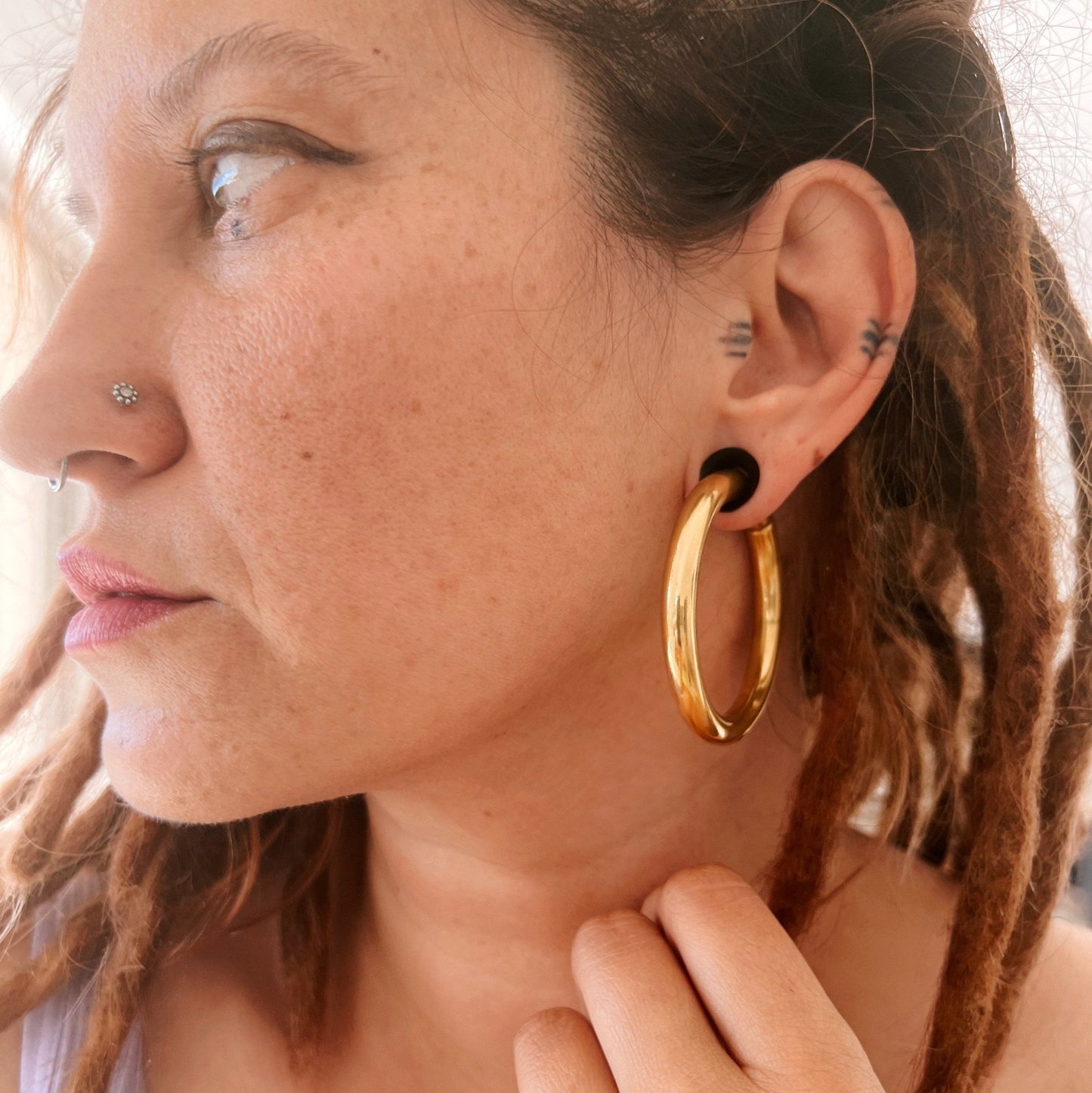 Classic Hoop Ear Weights - DustyJewelz