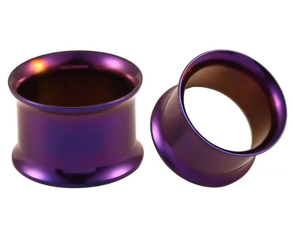 Classic Stainless Steel Tunnels | Non Screw | Double Flare - DustyJewelz