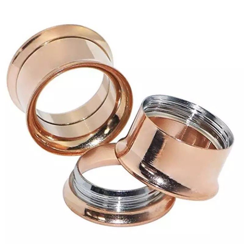 Classic Steel Tunnels | Double Flare | Internally Threaded - DustyJewelz