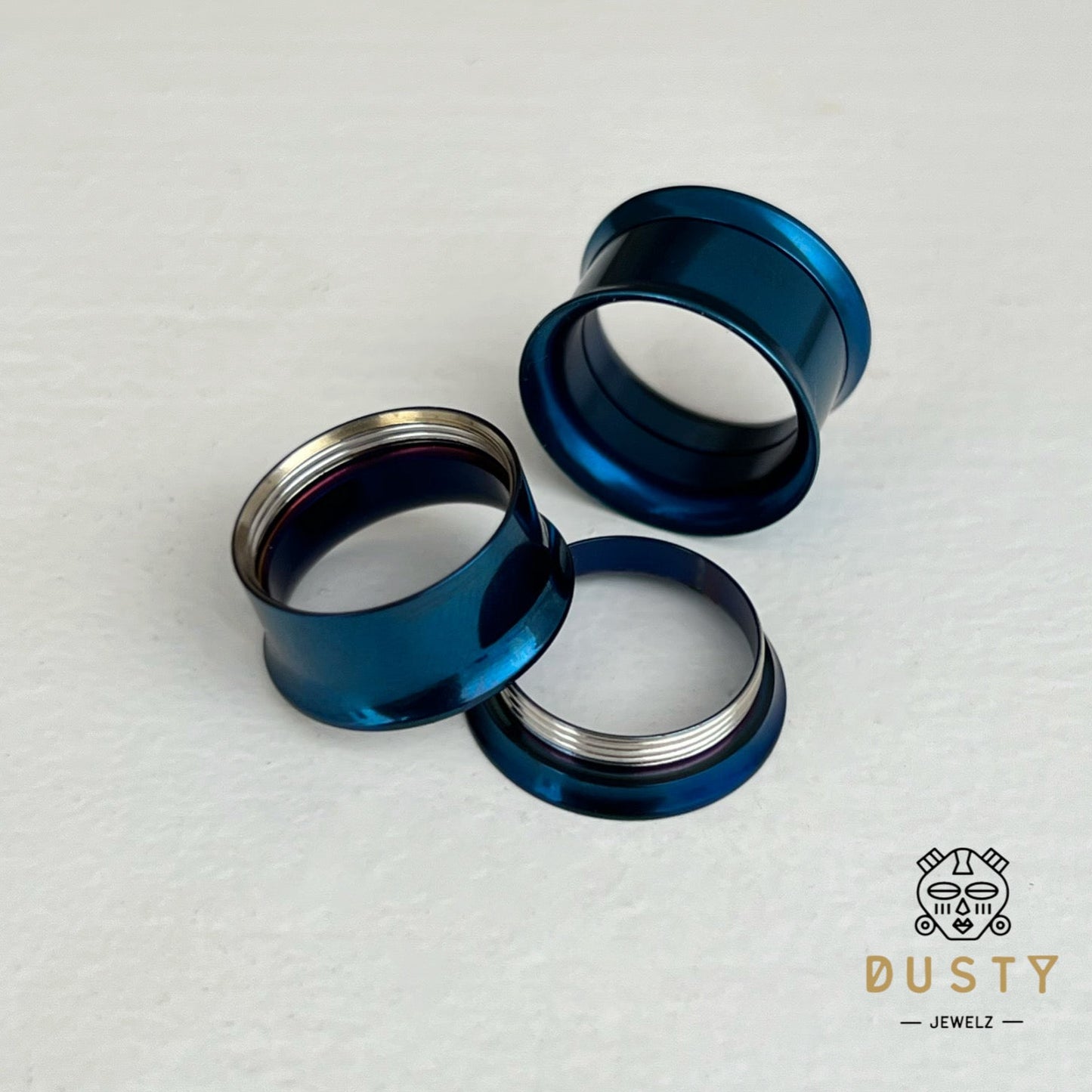 Classic Steel Tunnels | Double Flare | Internally Threaded - DustyJewelz
