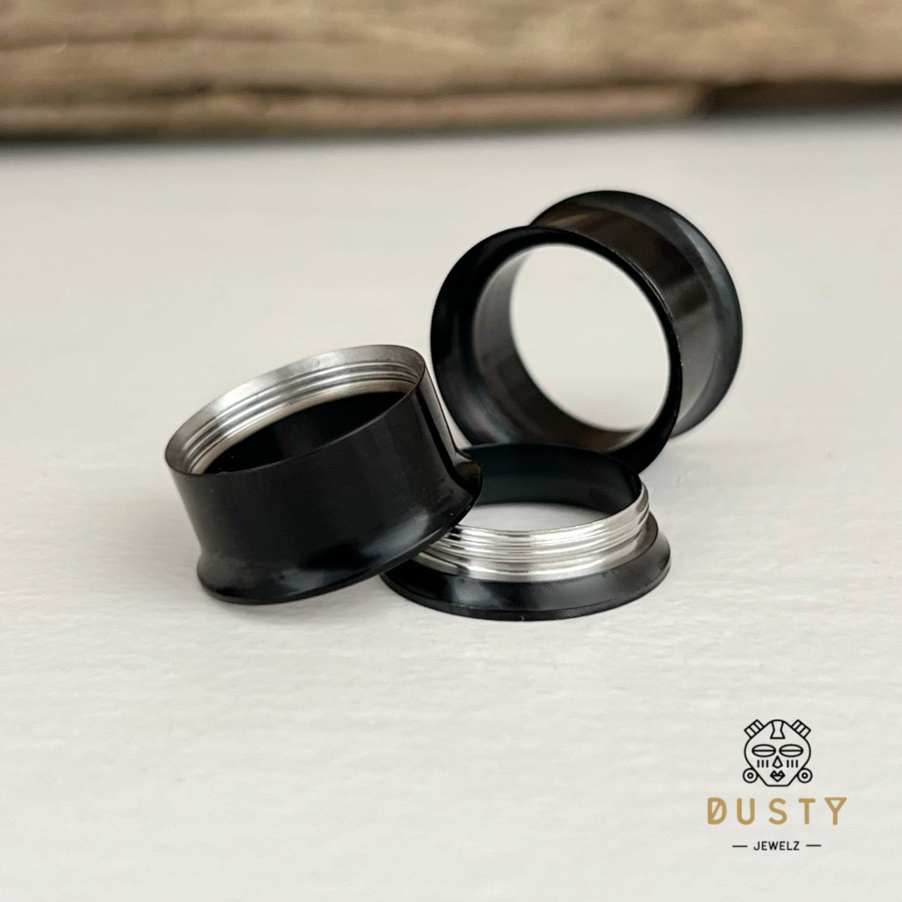 Classic Steel Tunnels | Double Flare | Internally Threaded - DustyJewelz