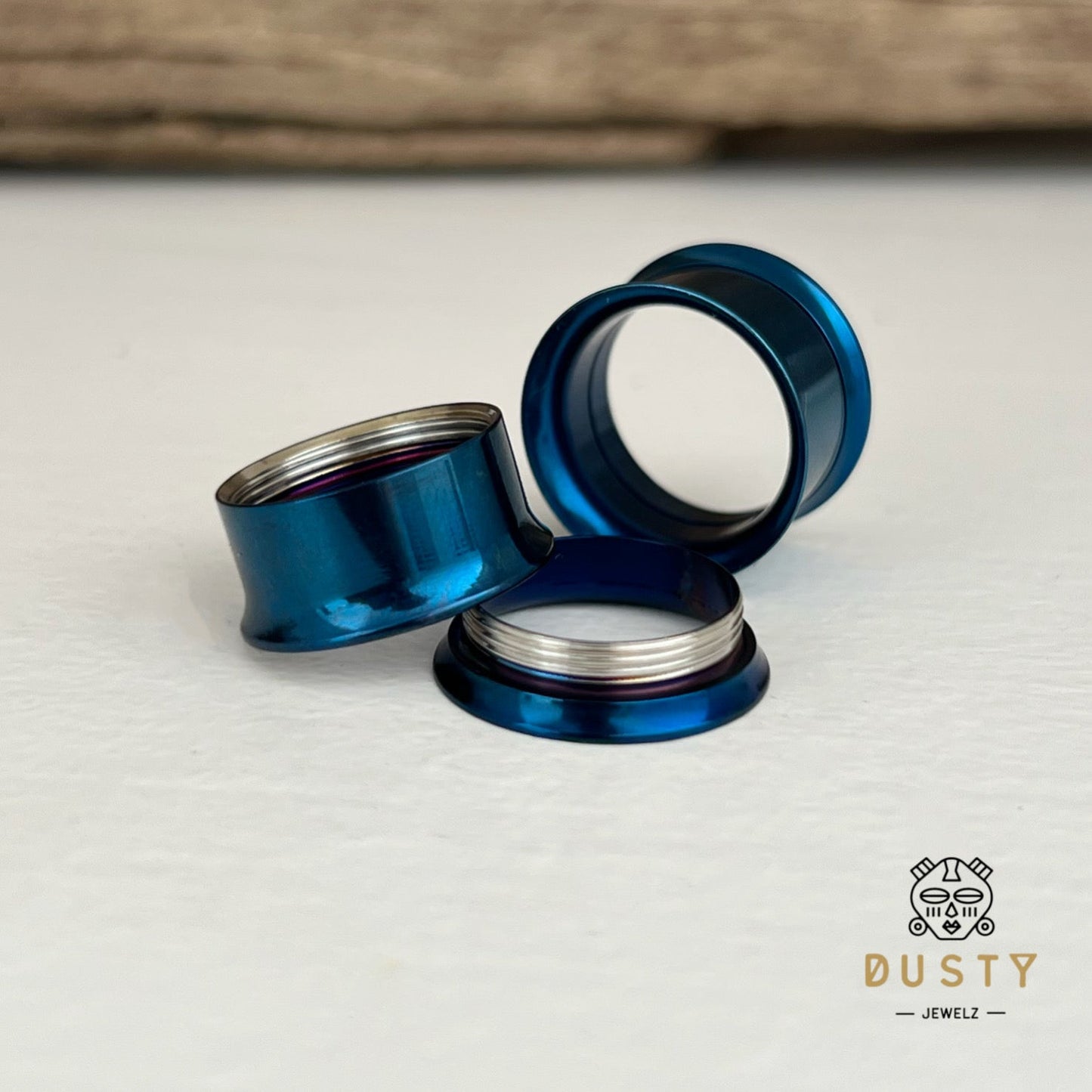 Classic Steel Tunnels | Double Flare | Internally Threaded - DustyJewelz
