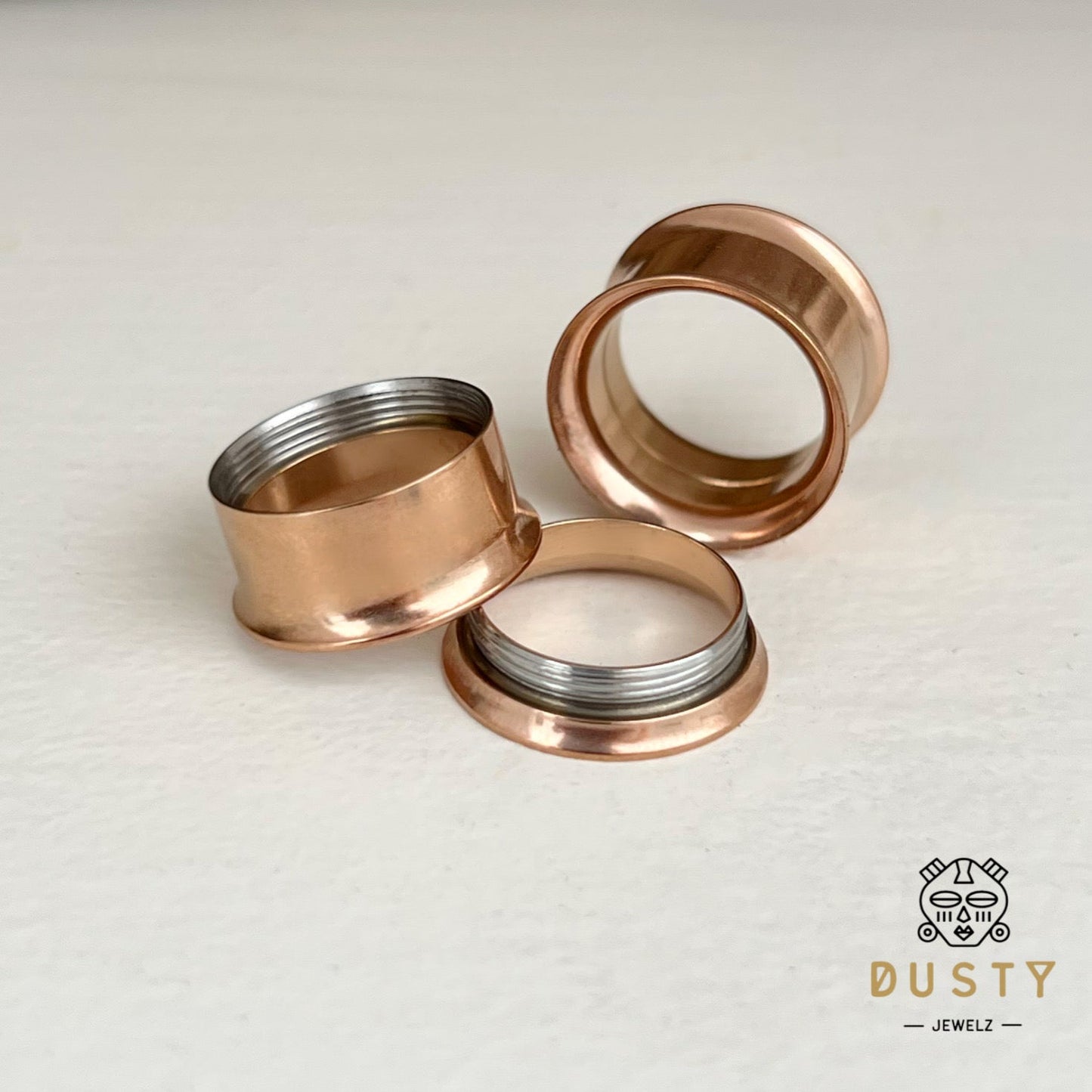 Classic Steel Tunnels | Double Flare | Internally Threaded - DustyJewelz