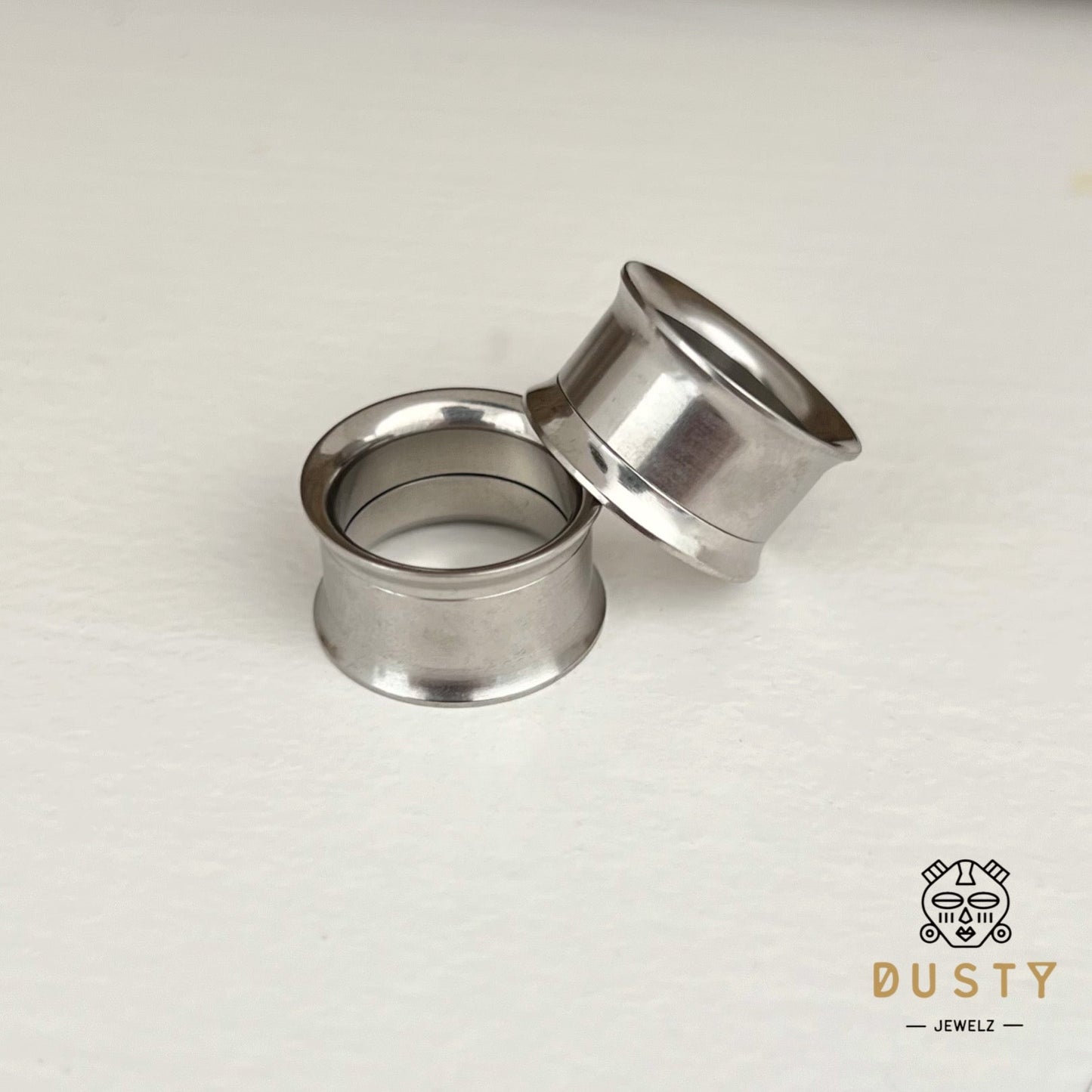 Classic Steel Tunnels | Double Flare | Internally Threaded - DustyJewelz