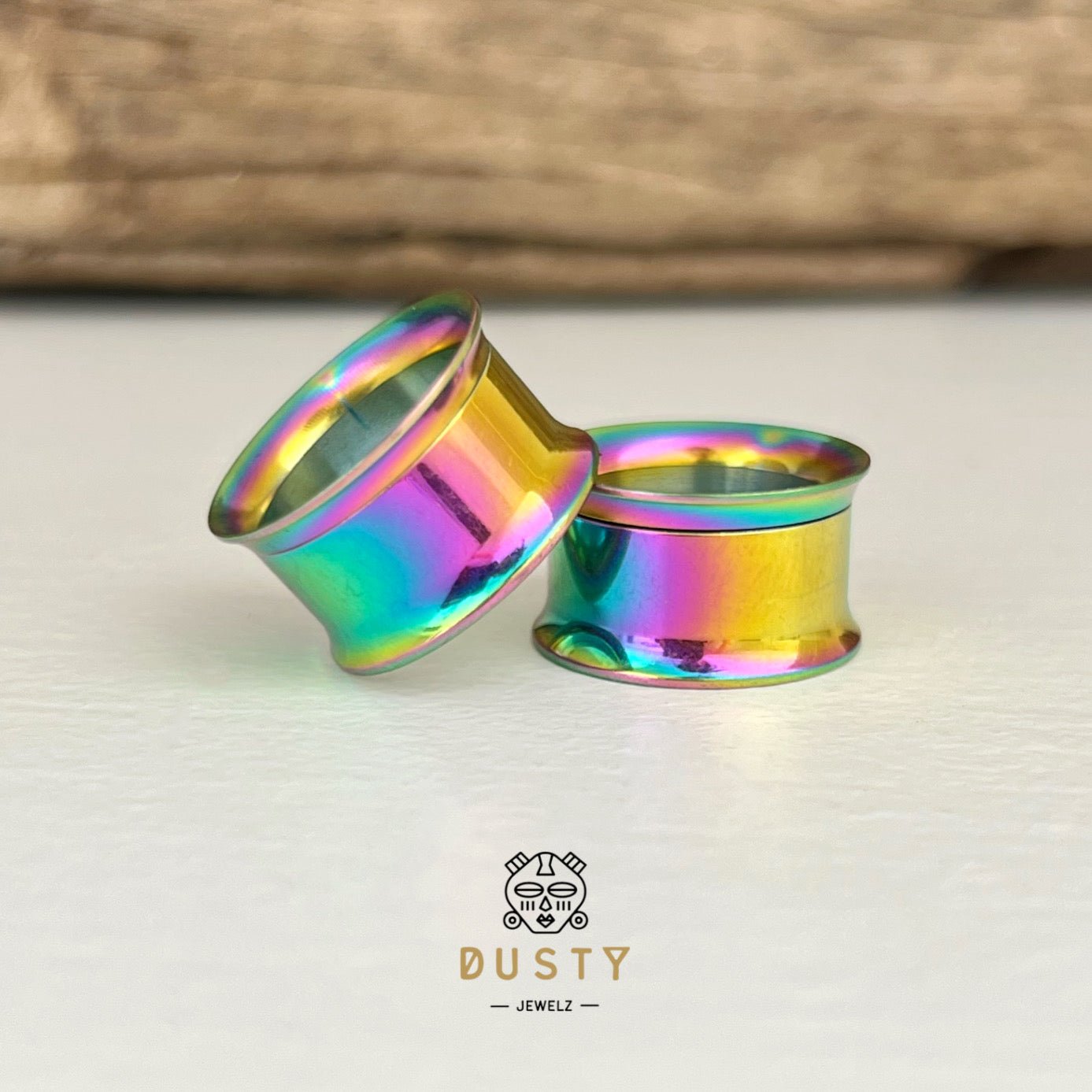 Classic Steel Tunnels | Double Flare | Internally Threaded - DustyJewelz