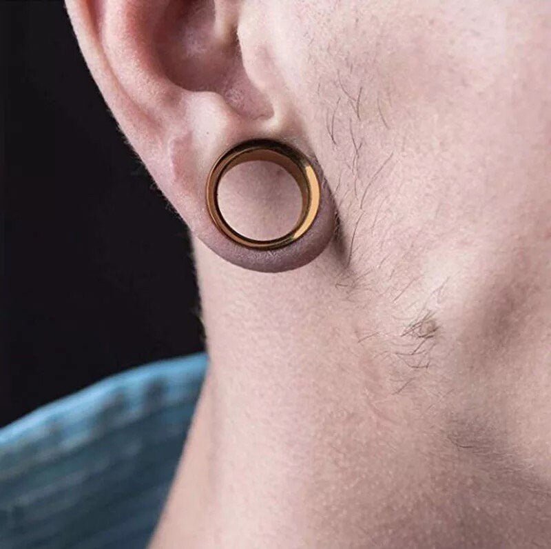 Classic Steel Tunnels | Double Flare | Internally Threaded - DustyJewelz
