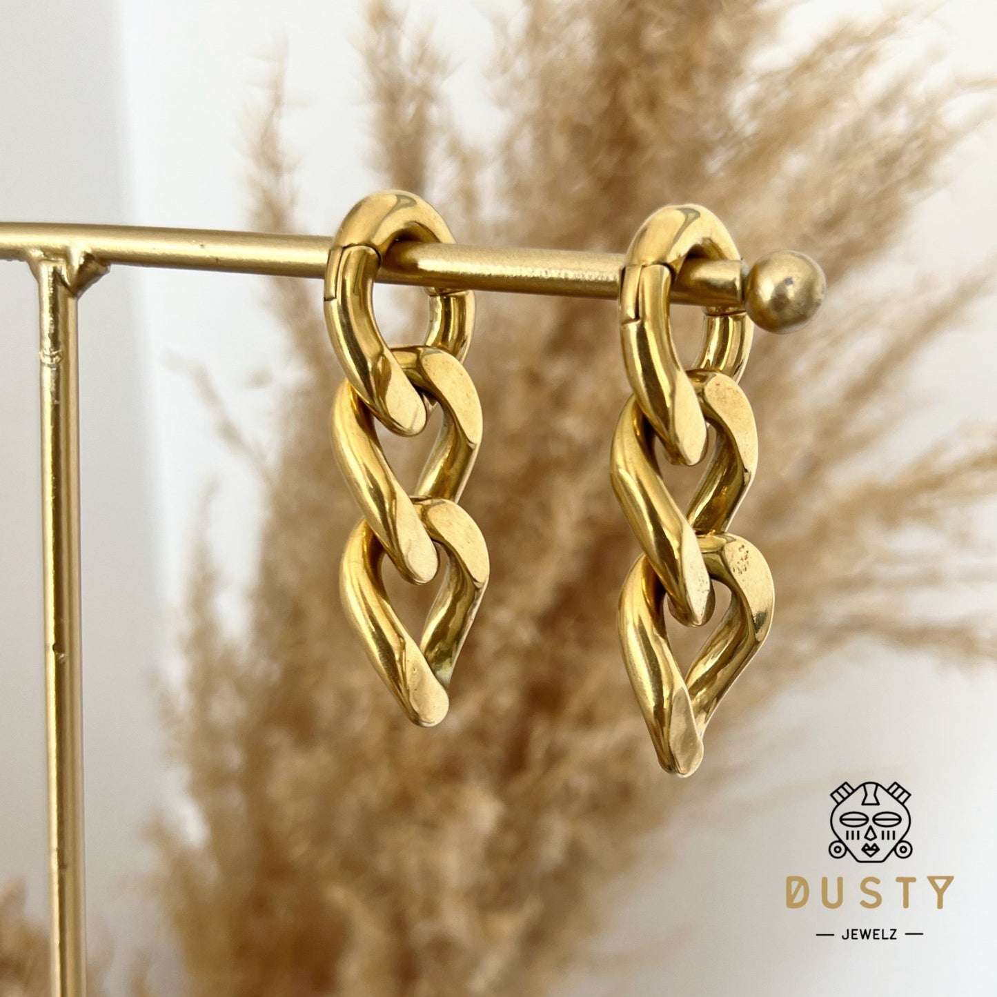 Cuban Link Chain Ear Weights | Triple Links - DustyJewelz