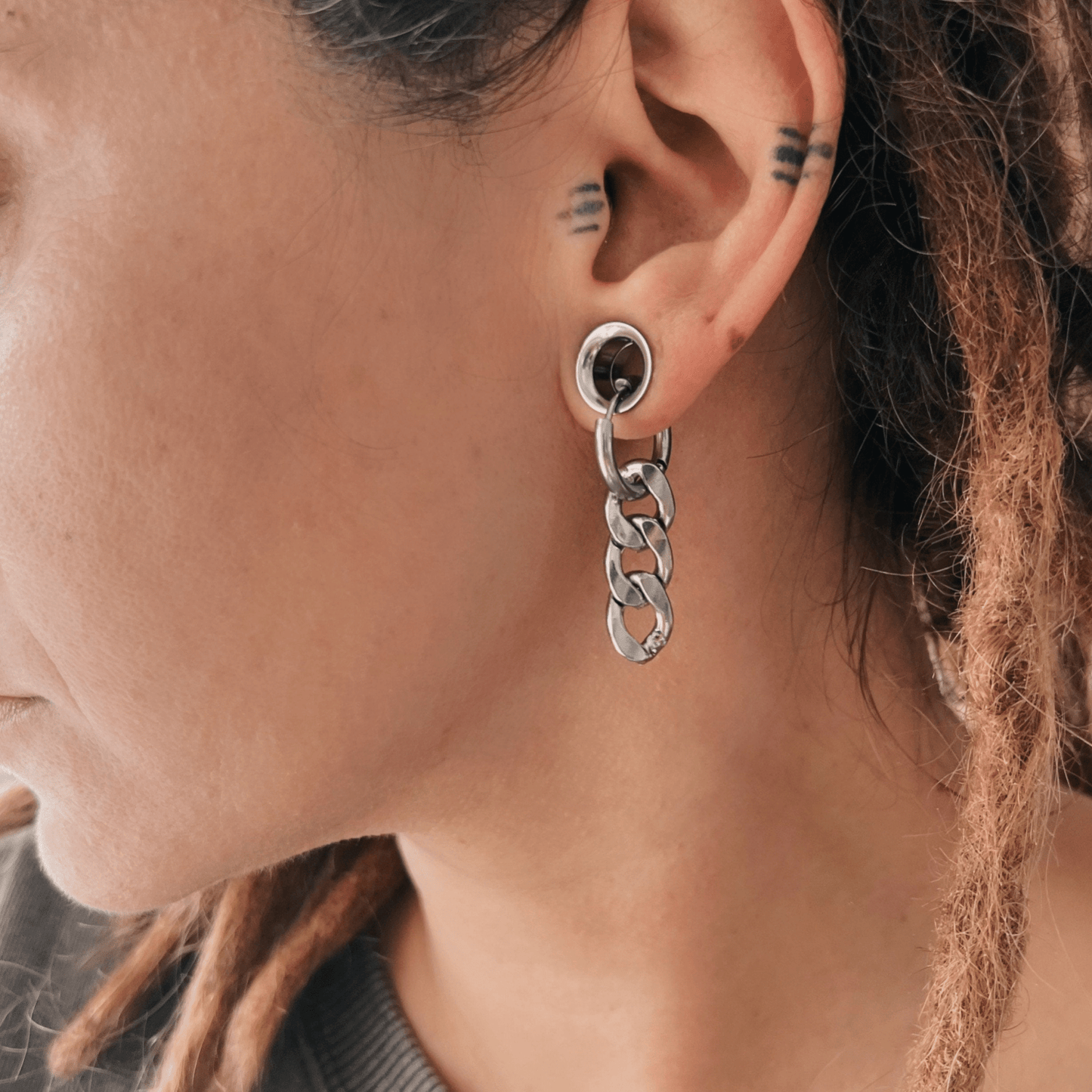 Cuban Link Chain Earrings - DustyJewelz