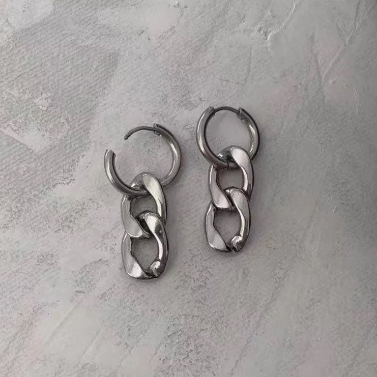 Cuban Link Chain Earrings - DustyJewelz