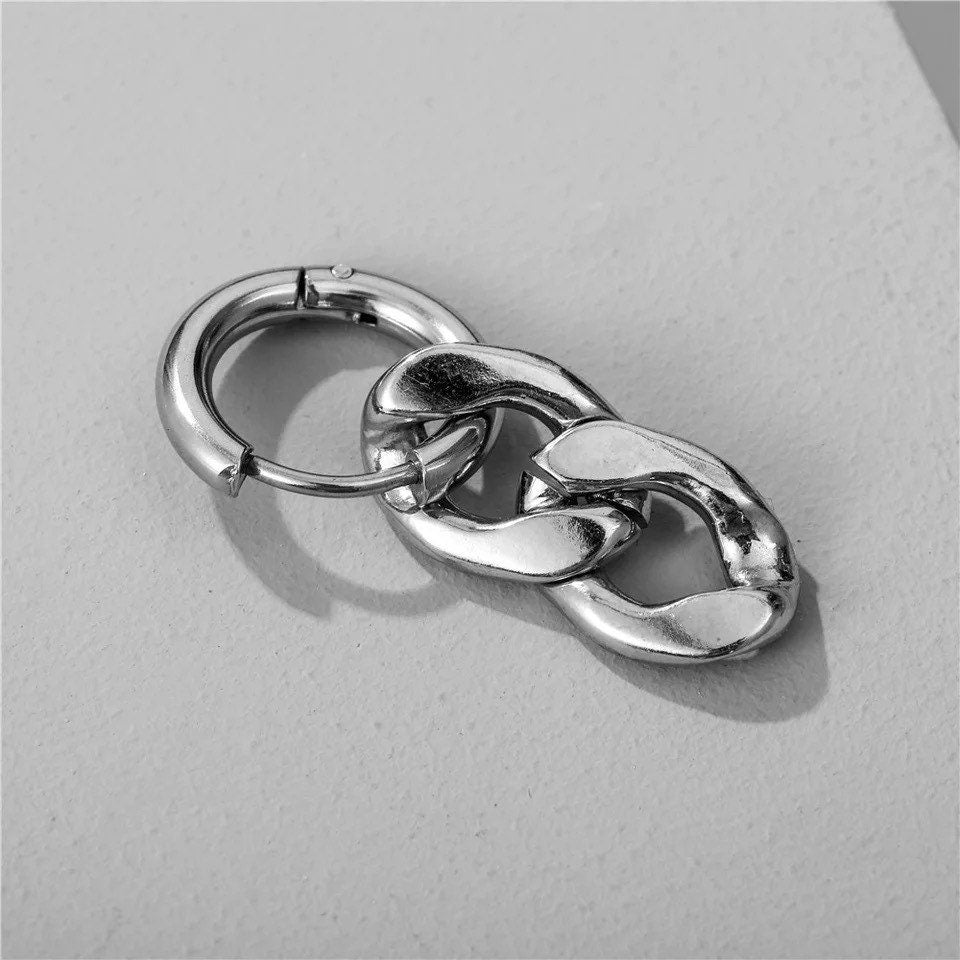 Cuban Link Chain Earrings - DustyJewelz