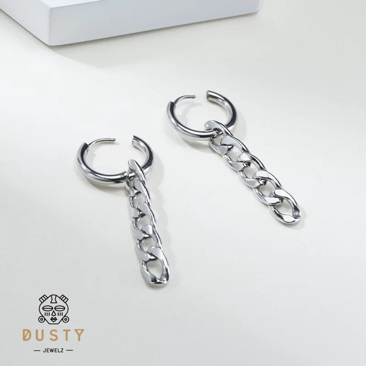 Cuban Link Chain Earrings - DustyJewelz