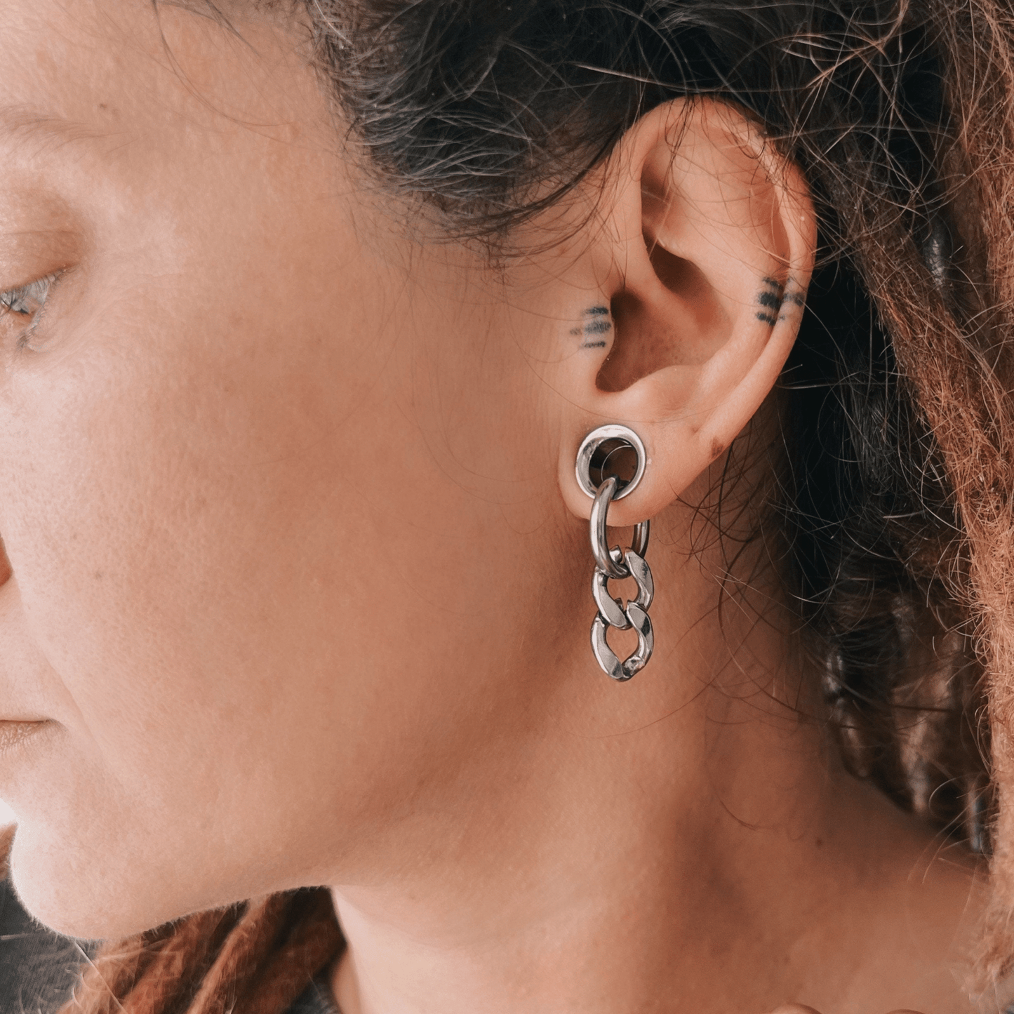 Cuban Link Chain Earrings - DustyJewelz