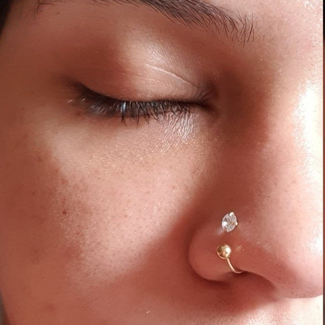 CZ Zircon Horseshoe | Circular Barbell - DustyJewelz