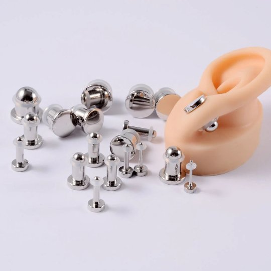 Dead Stretching Kit | Single Flare Steel Plugs Set (12 pcs Or 19 pcs) - DustyJewelz