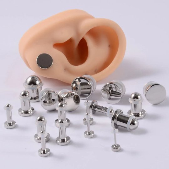 Dead Stretching Kit | Single Flare Steel Plugs Set (12 pcs Or 19 pcs) - DustyJewelz