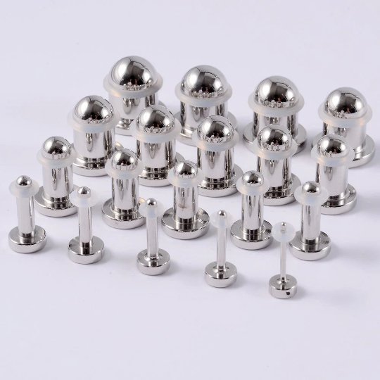 Dead Stretching Kit | Single Flare Steel Plugs Set (12 pcs Or 19 pcs) - DustyJewelz