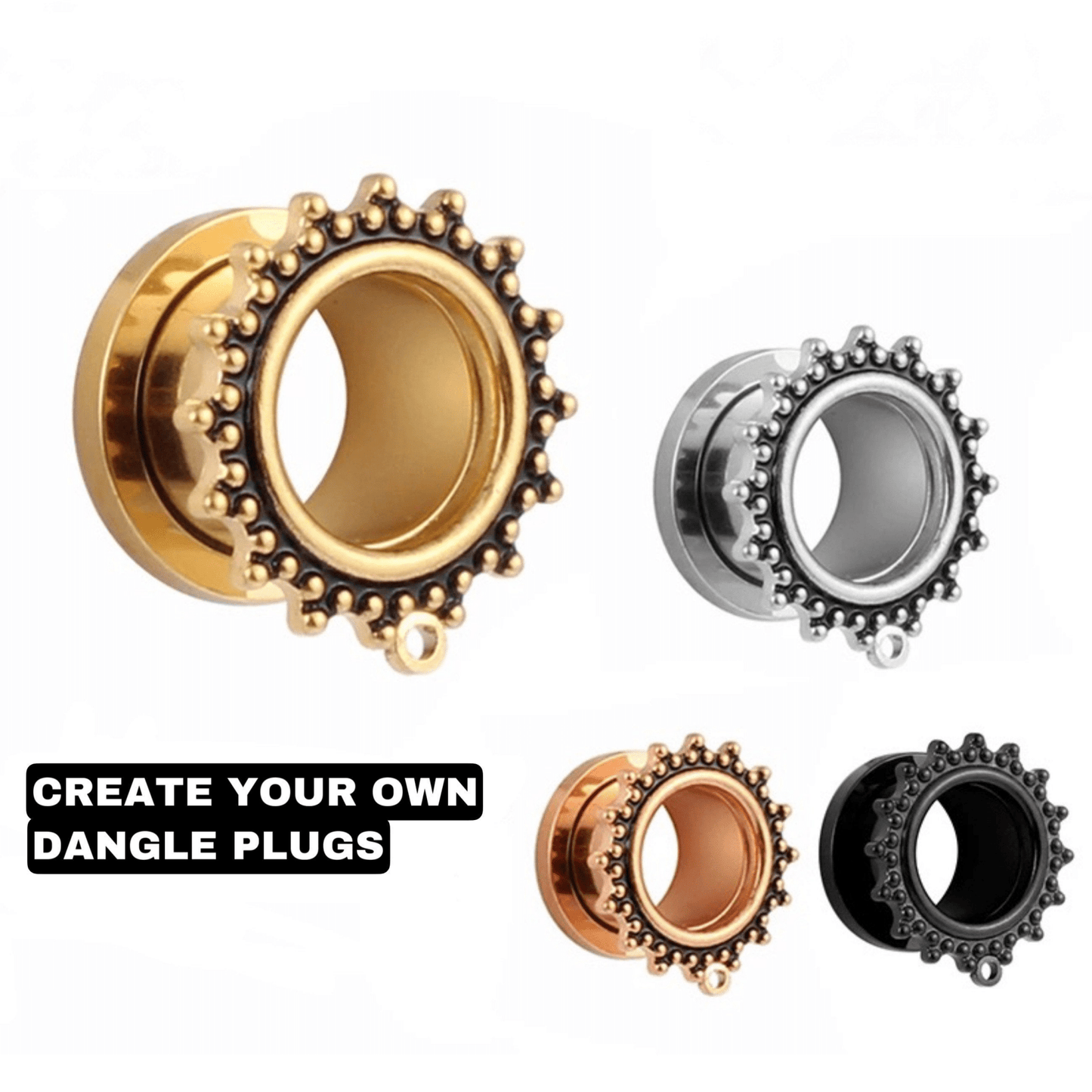 DIY Antique SCREW FIT Connector Tunnels And Plugs - DustyJewelz