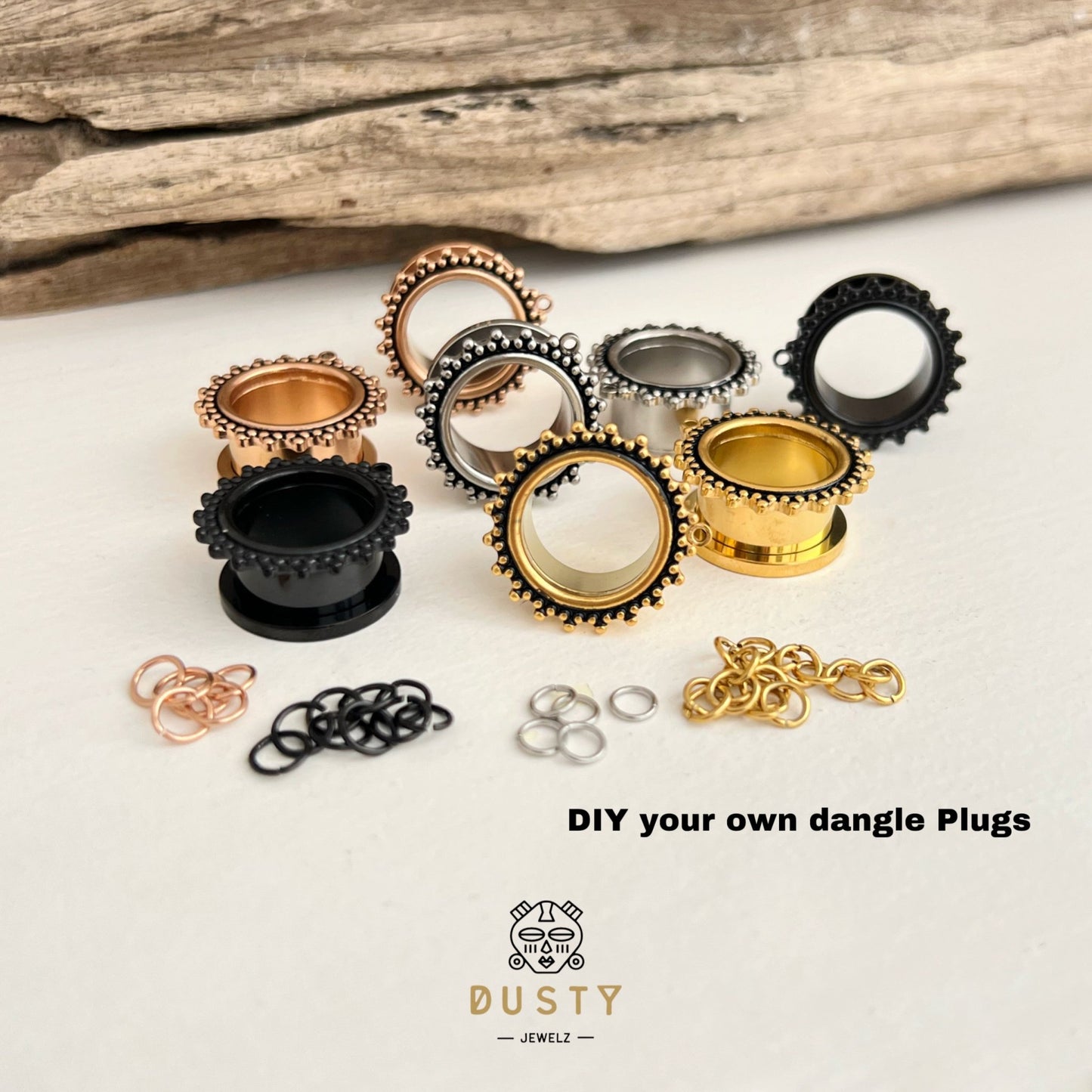 DIY Antique SCREW FIT Connector Tunnels And Plugs - DustyJewelz