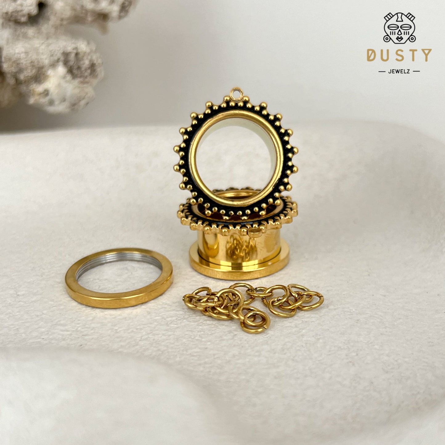 DIY Antique SCREW FIT Connector Tunnels And Plugs - DustyJewelz