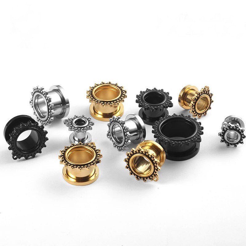 DIY Antique SCREW FIT Connector Tunnels And Plugs - DustyJewelz
