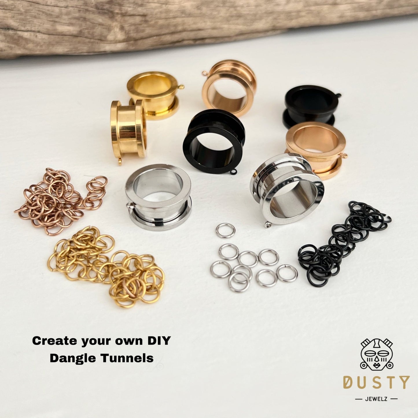 DIY Connector Tunnels | Screw Back - DustyJewelz