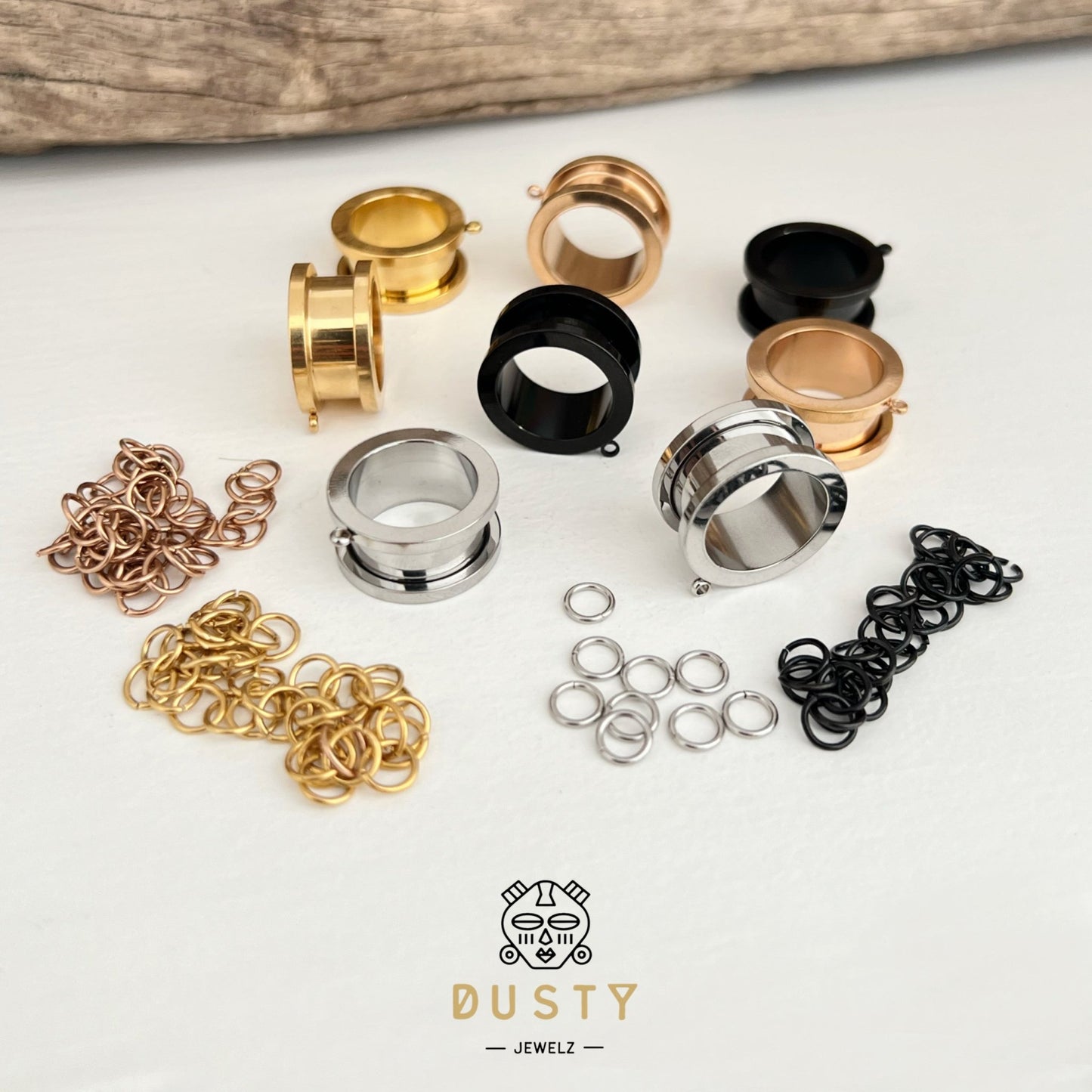 DIY Connector Tunnels | Screw Back - DustyJewelz
