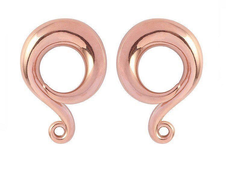 DIY Curled Ear Hooks For Ear Weights - DustyJewelz