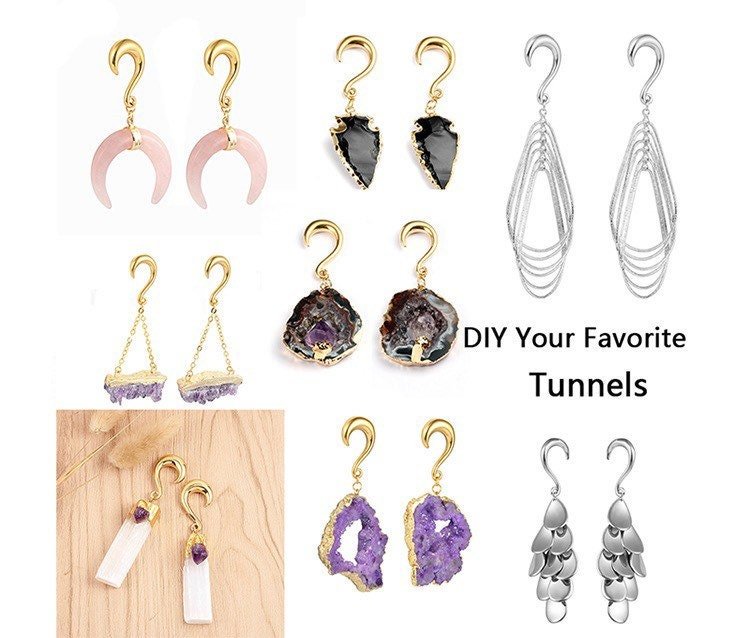 DIY Curled Ear Hooks For Ear Weights - DustyJewelz