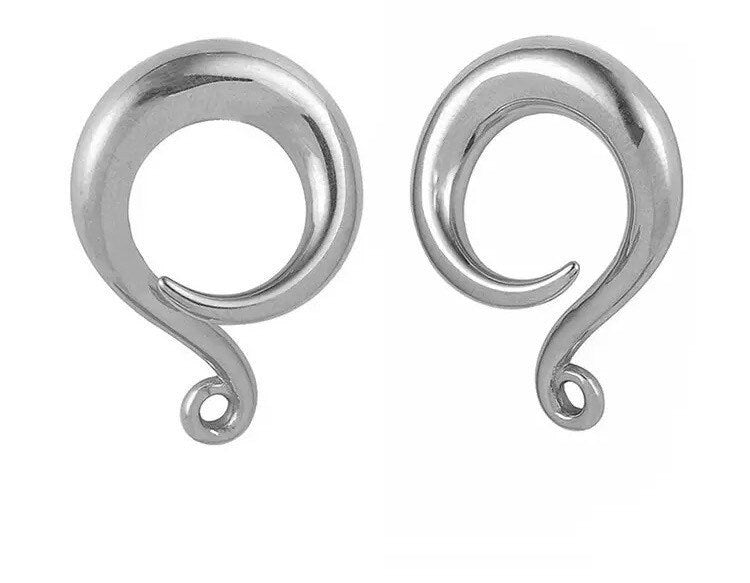 DIY Curled Ear Hooks For Ear Weights - DustyJewelz