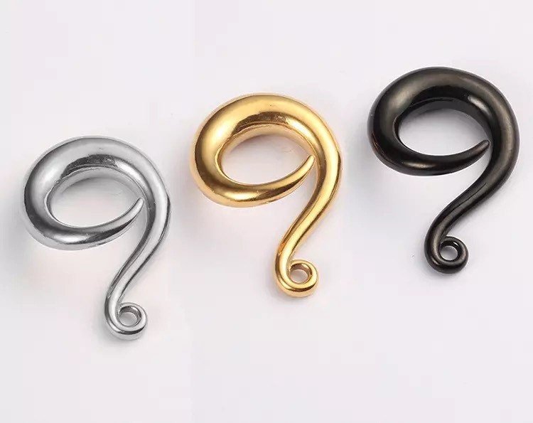 DIY Curled Ear Hooks For Ear Weights - DustyJewelz