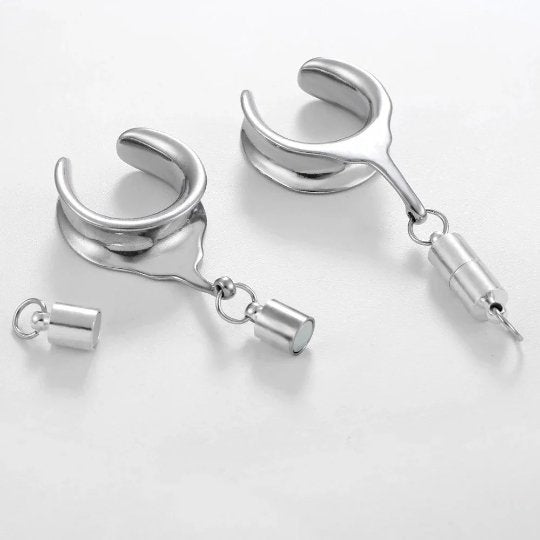 DIY Dangle Saddle Plugs | Magnetic Connector - DustyJewelz