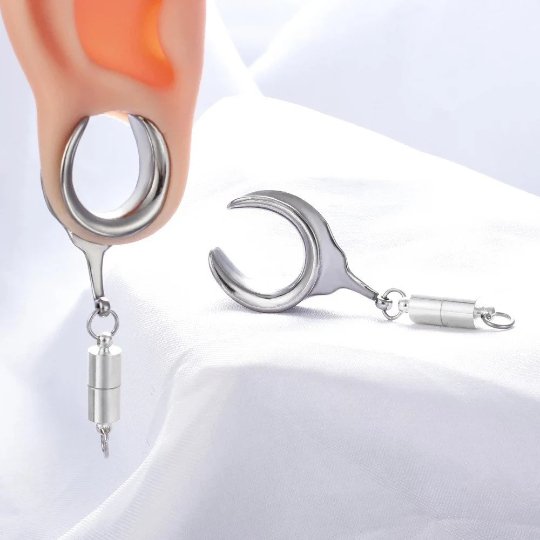 DIY Dangle Saddle Plugs | Magnetic Connector - DustyJewelz