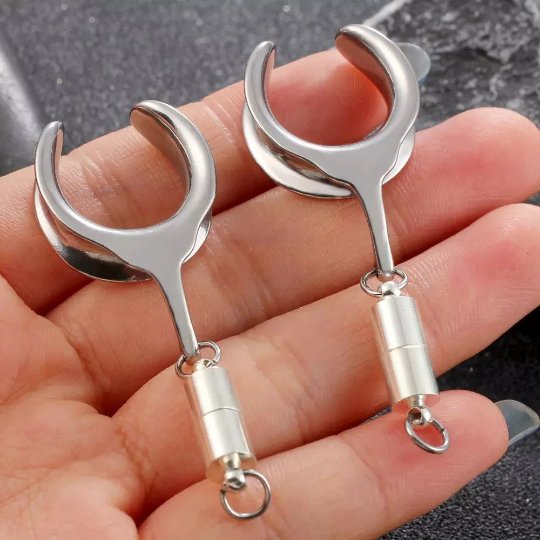 DIY Dangle Saddle Plugs | Magnetic Connector - DustyJewelz