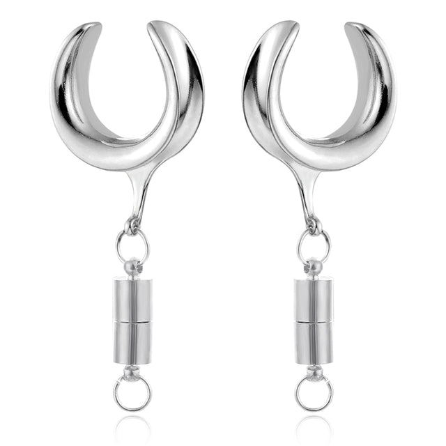 DIY Dangle Saddle Plugs | Magnetic Connector - DustyJewelz