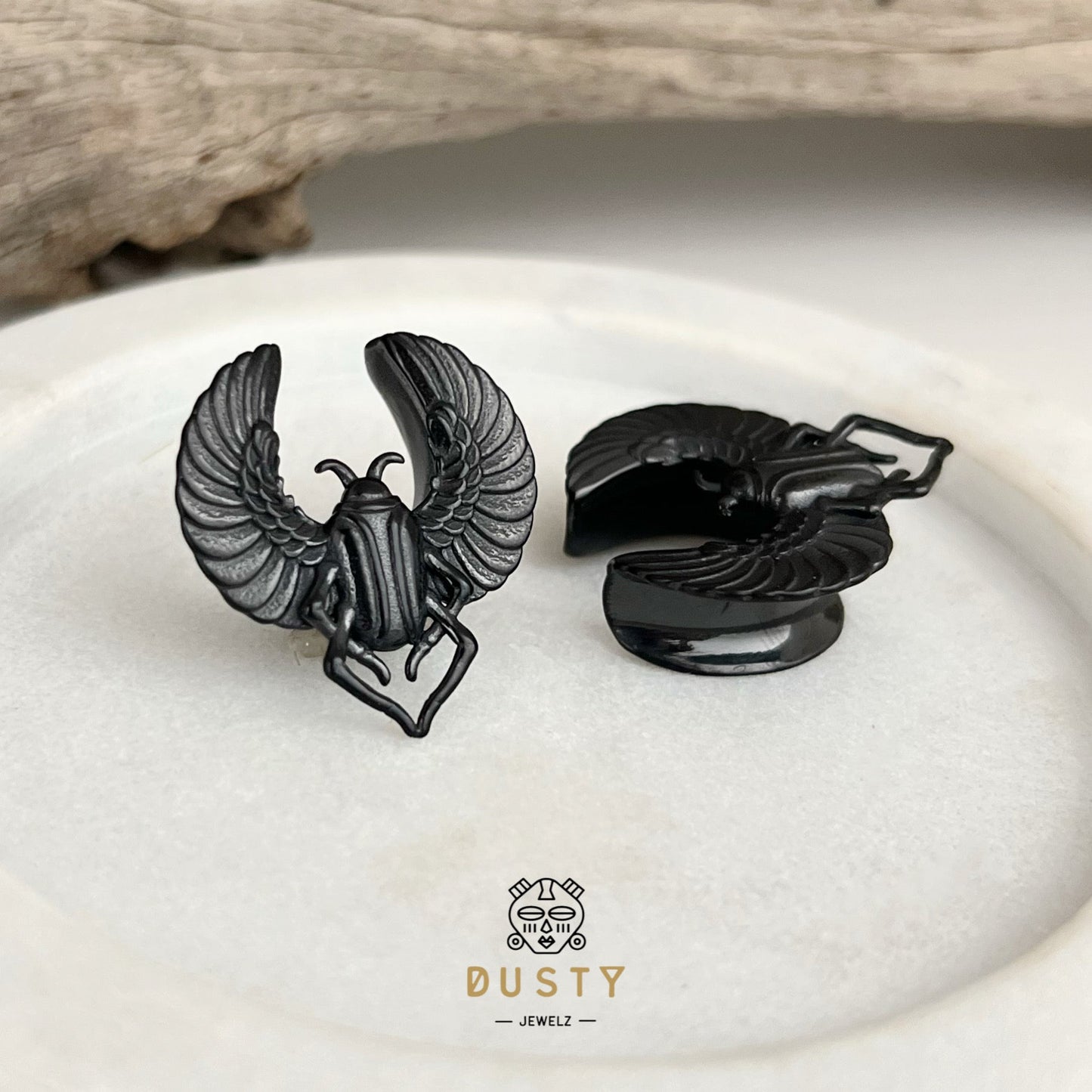 Egyptian Scarab Ear Saddle Spreader - DustyJewelz