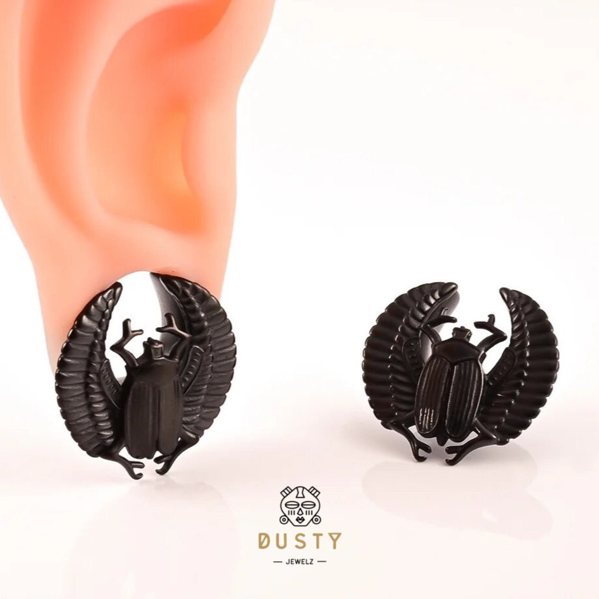 Egyptian Scarab Ear Saddle Spreader - DustyJewelz