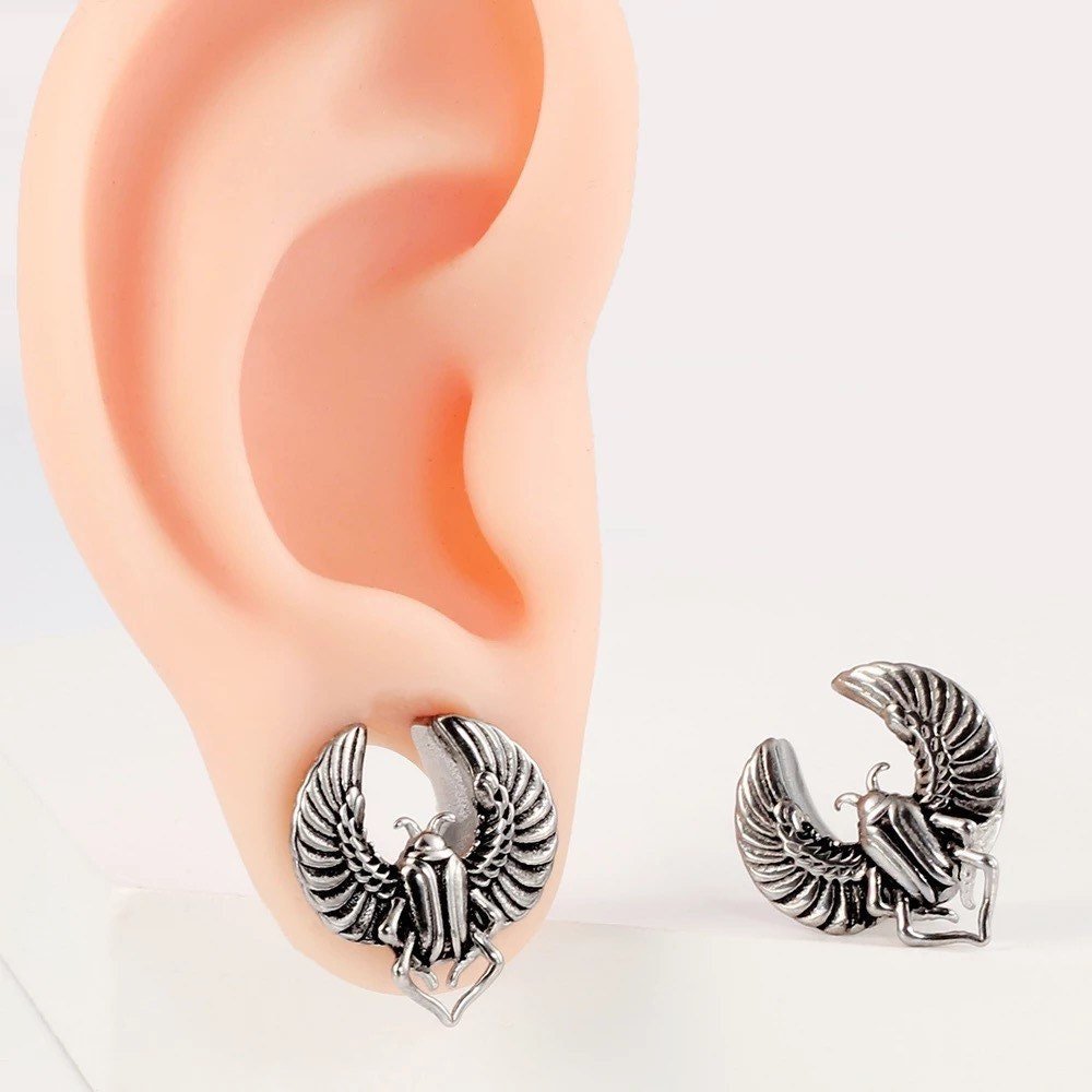 Egyptian Scarab Ear Saddle Spreader - DustyJewelz
